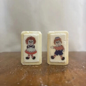 Vintage Katherine Gray 2 pack bar soap‎ Raggedy Ann and Andy Unused bars 5.5 oz